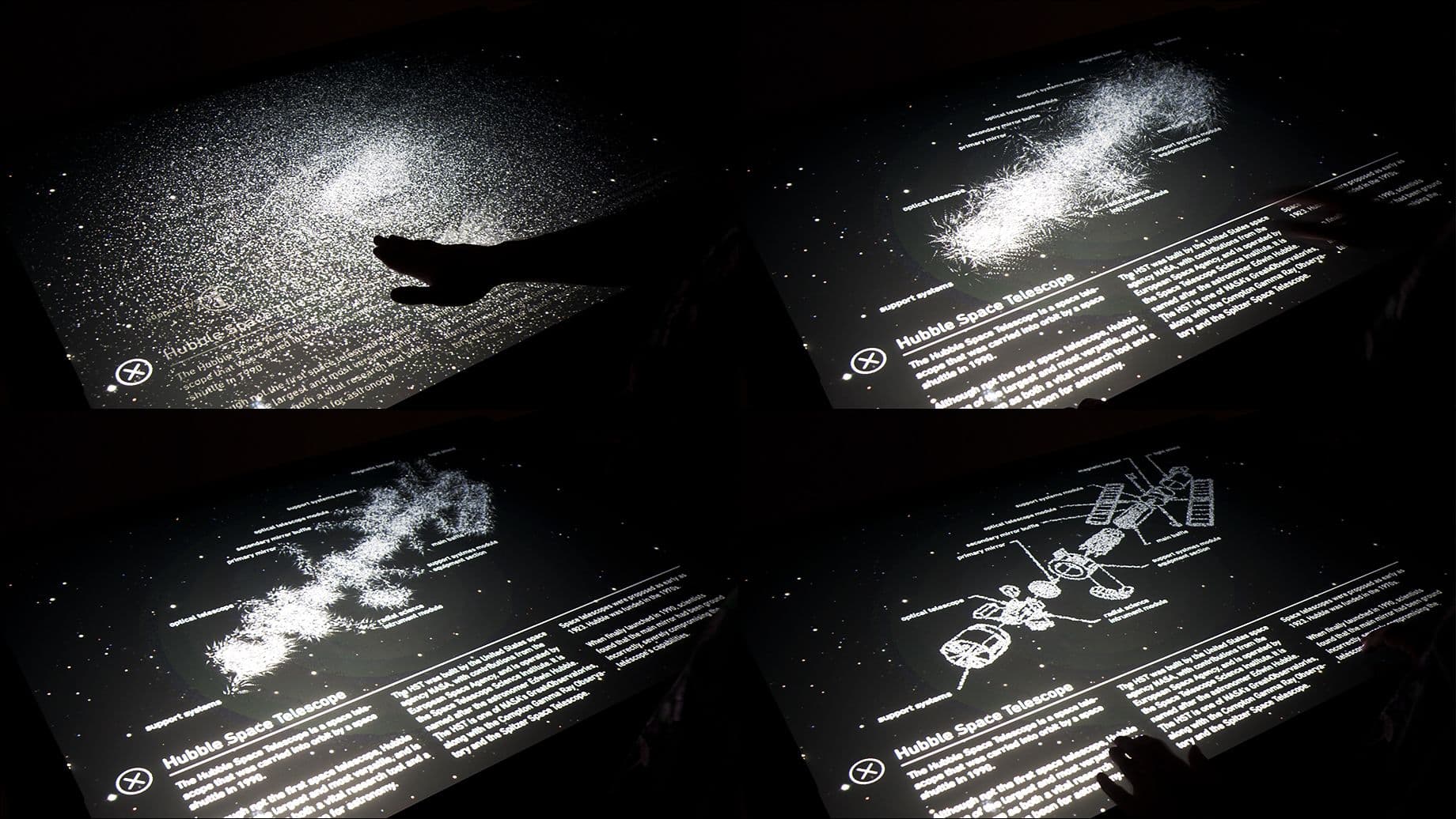 the galaxy table in interaction