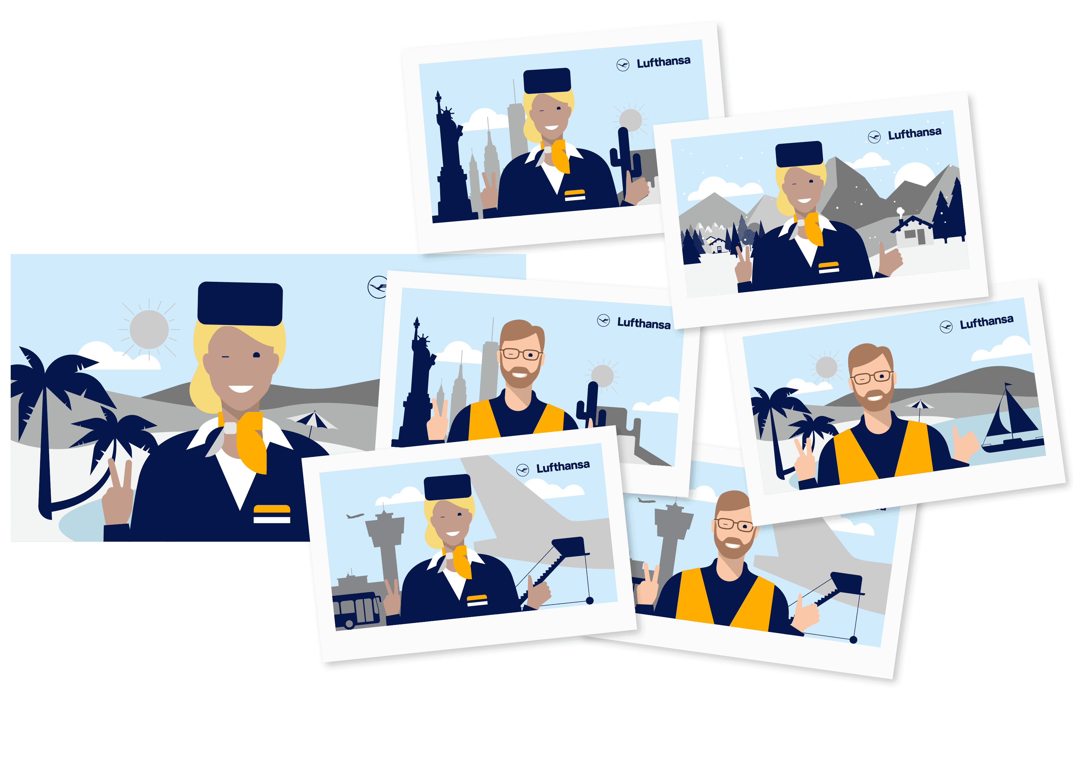 different selfie-Prints