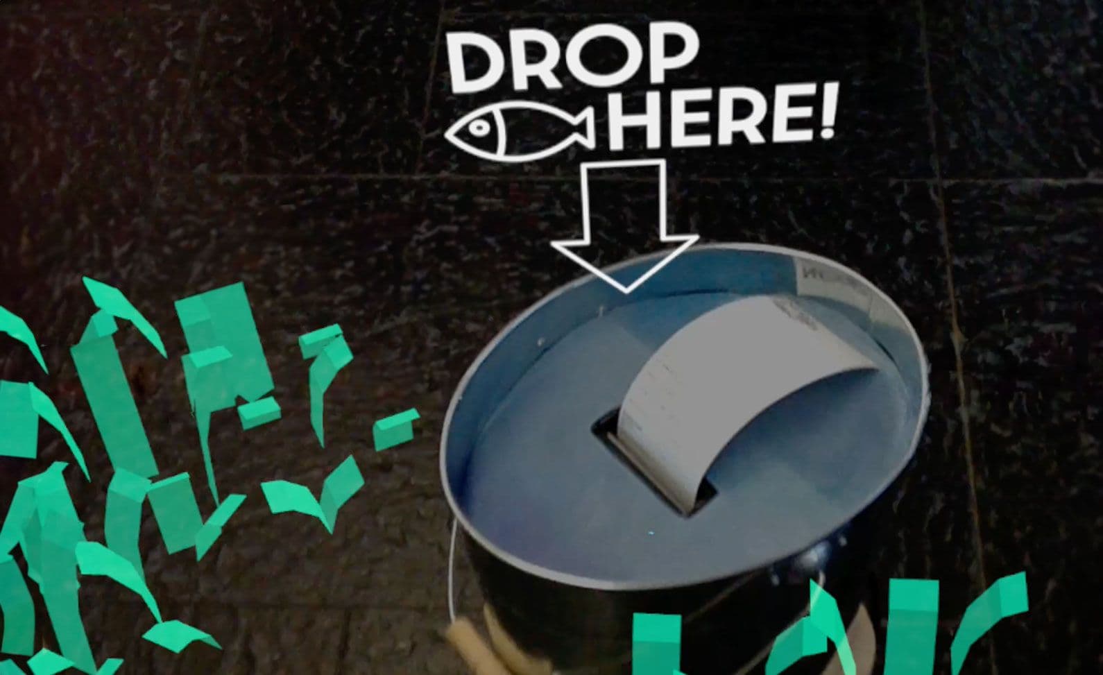 Bucket from inside the virtual world