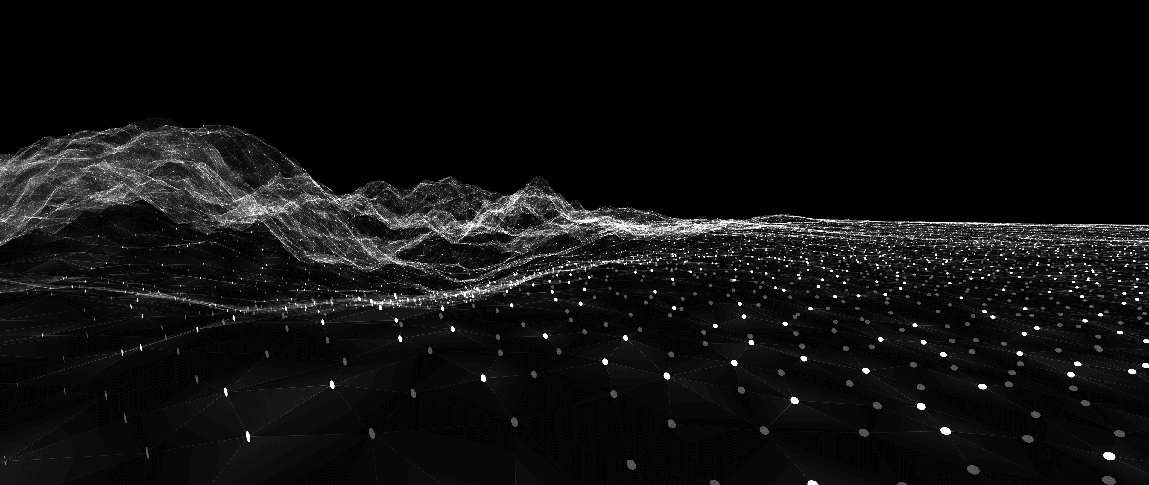 Close-up of the generative landscape